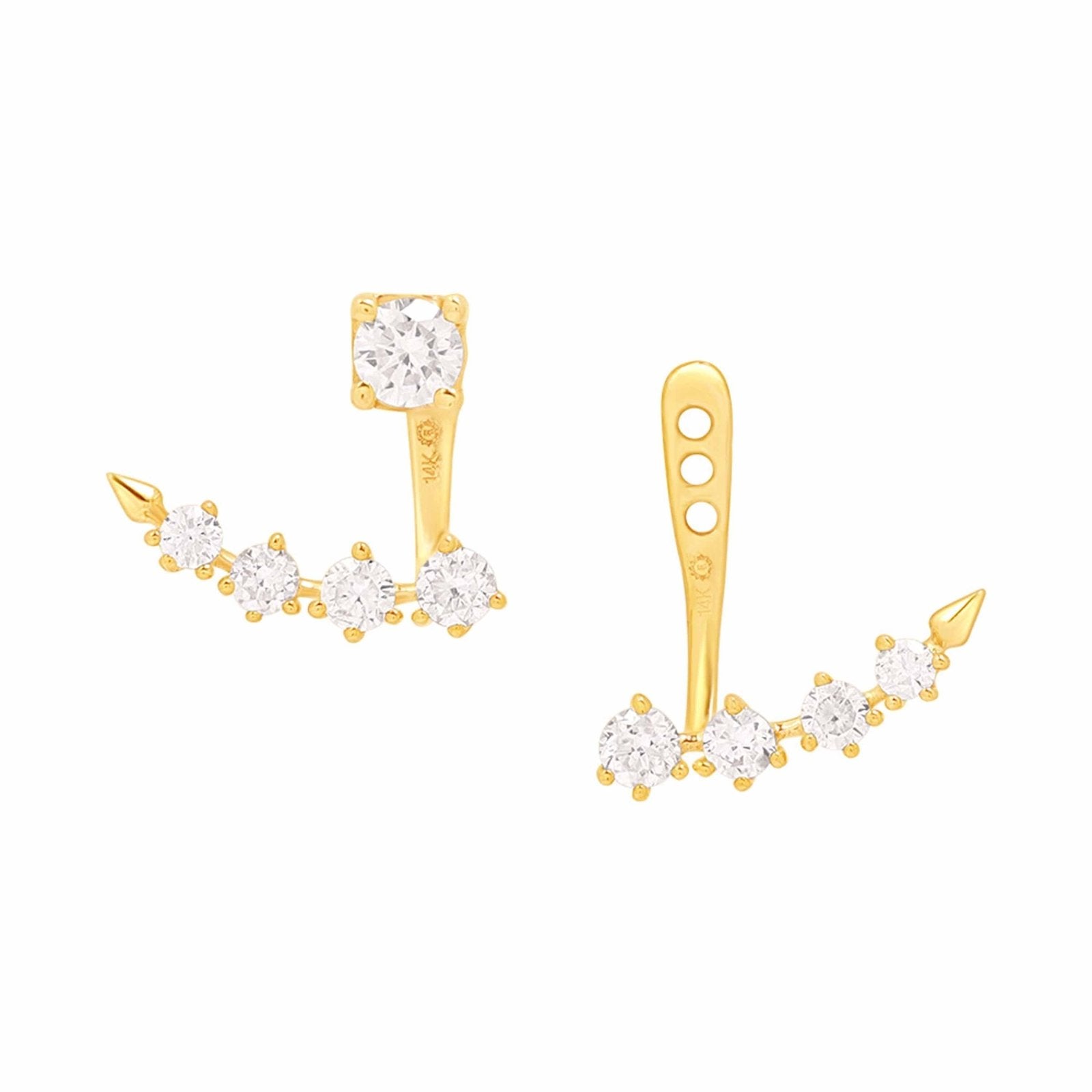 Diamond Arc Ear Jackets & Studs Earrings Estella Collection #product_description# 17584 14k April Birthstone Birthstone #tag4# #tag5# #tag6# #tag7# #tag8# #tag9# #tag10#