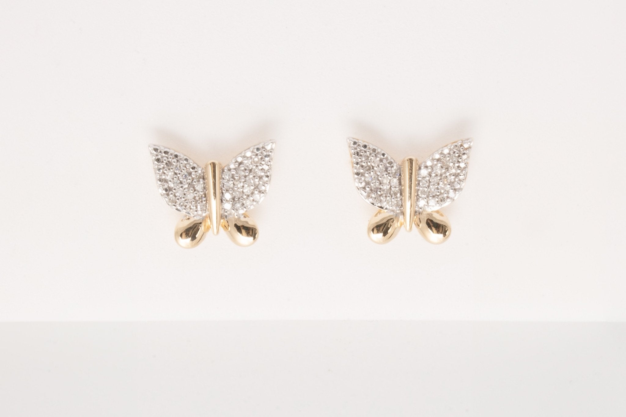 Diamond Butterfly Earrings Earrings Estella Collection #product_description# 32682 10k April Birthstone Colorless Gemstone #tag4# #tag5# #tag6# #tag7# #tag8# #tag9# #tag10#