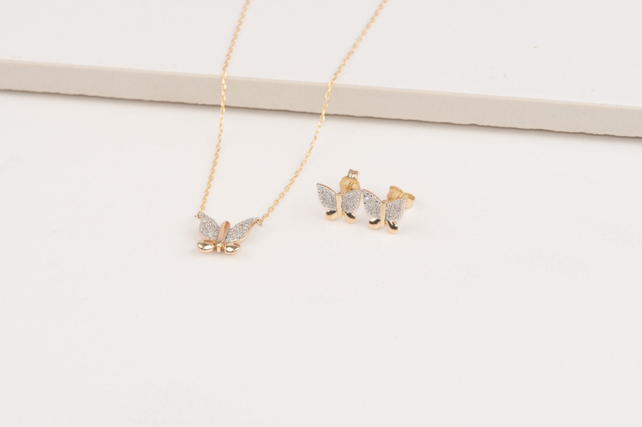 Diamond Butterfly Earrings Earrings Estella Collection #product_description# 32682 10k April Birthstone Colorless Gemstone #tag4# #tag5# #tag6# #tag7# #tag8# #tag9# #tag10#