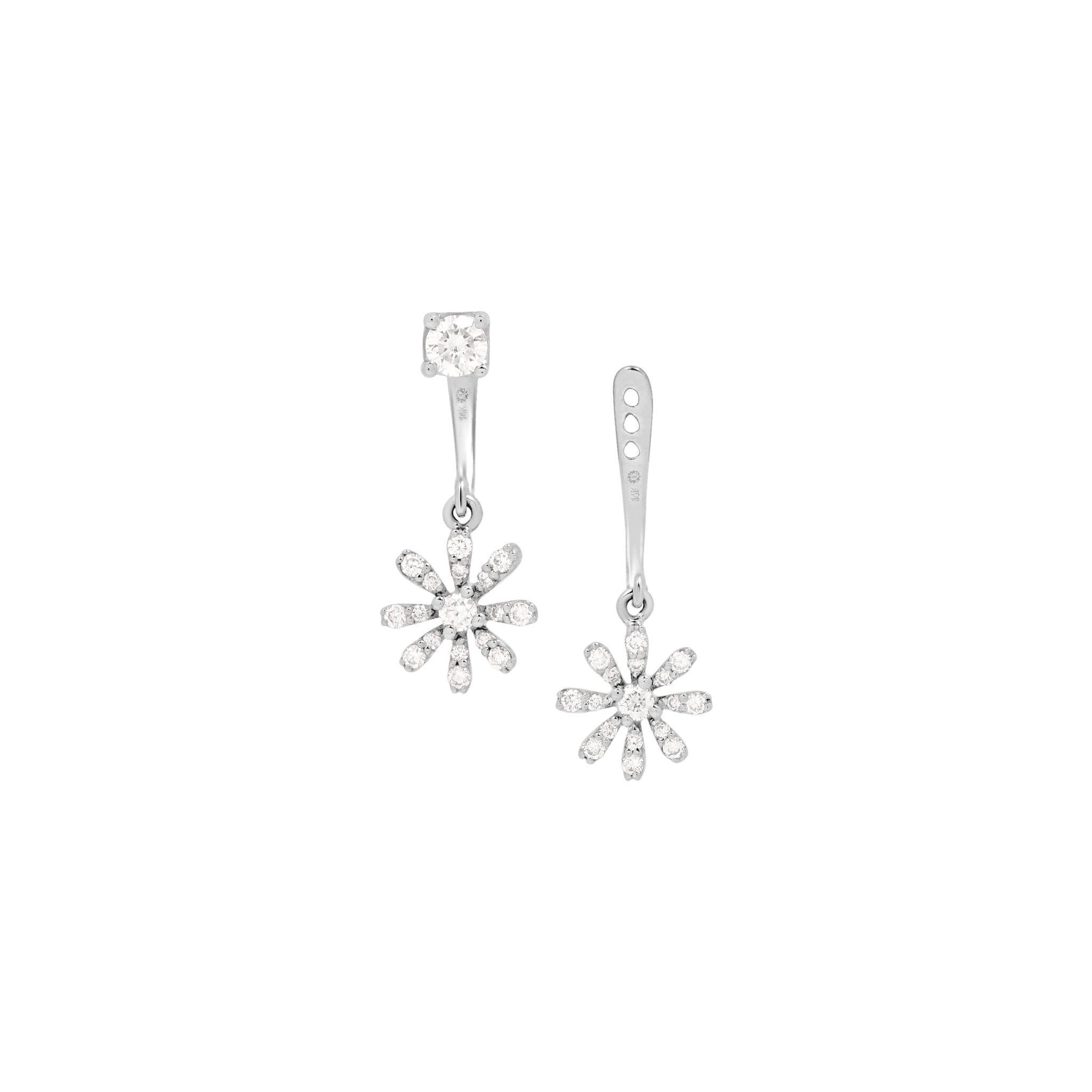 Diamond Flower Ear Jackets & Studs Earrings Estella Collection #product_description# 17502 14k Birthstone Birthstone Earrings #tag4# #tag5# #tag6# #tag7# #tag8# #tag9# #tag10#