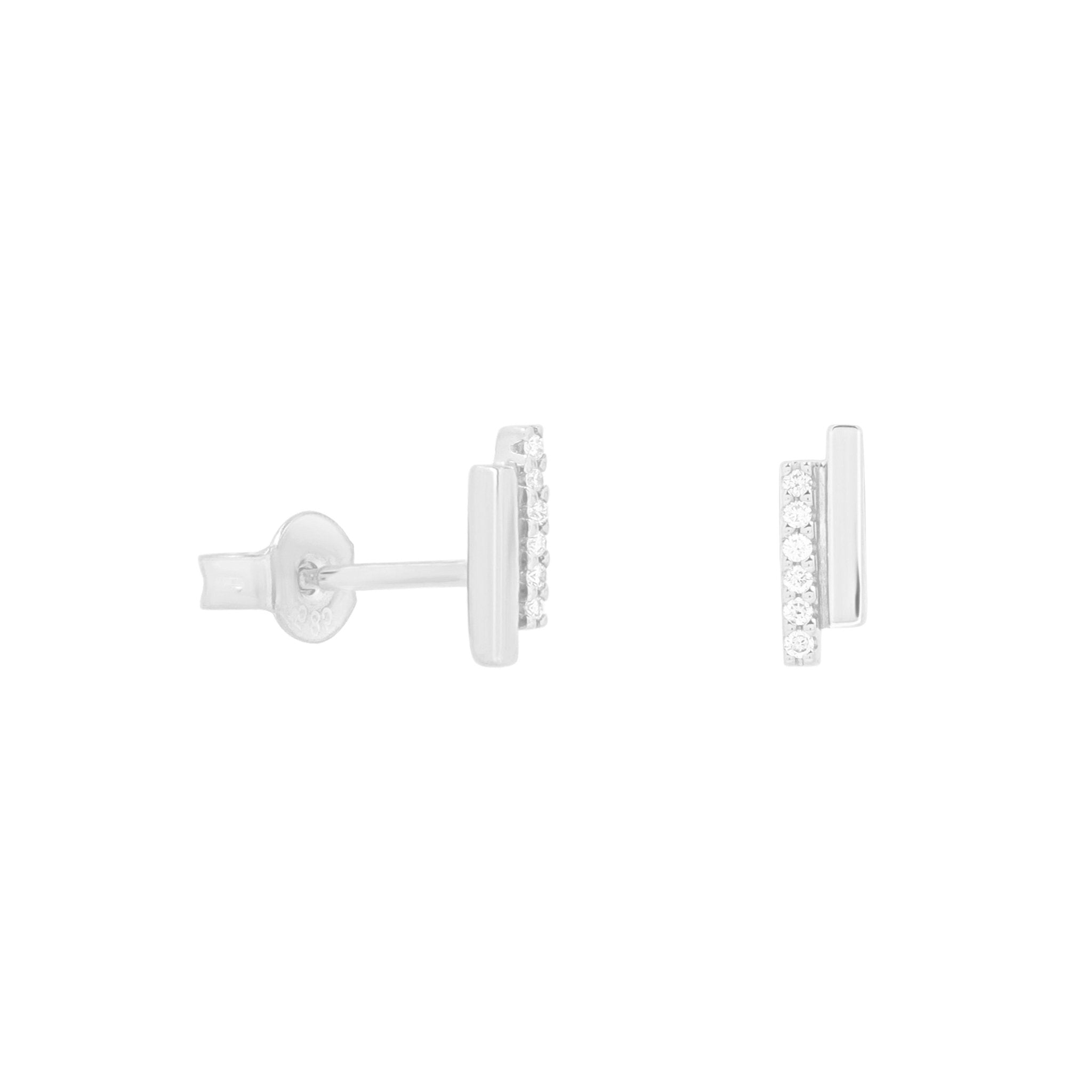 Diamond Pavé Double Bar Stud Earrings Earrings Estella Collection #product_description# 17642 14k Birthstone Birthstone Earrings #tag4# #tag5# #tag6# #tag7# #tag8# #tag9# #tag10#