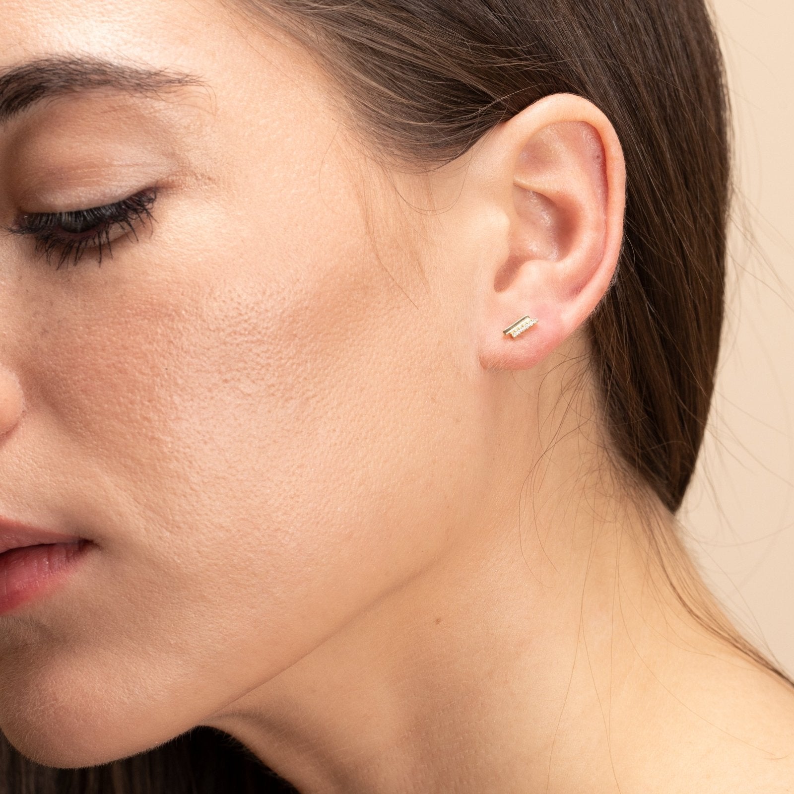 Diamond Pavé Double Bar Stud Earrings Earrings Estella Collection #product_description# 17643 14k Birthstone Birthstone Earrings #tag4# #tag5# #tag6# #tag7# #tag8# #tag9# #tag10#