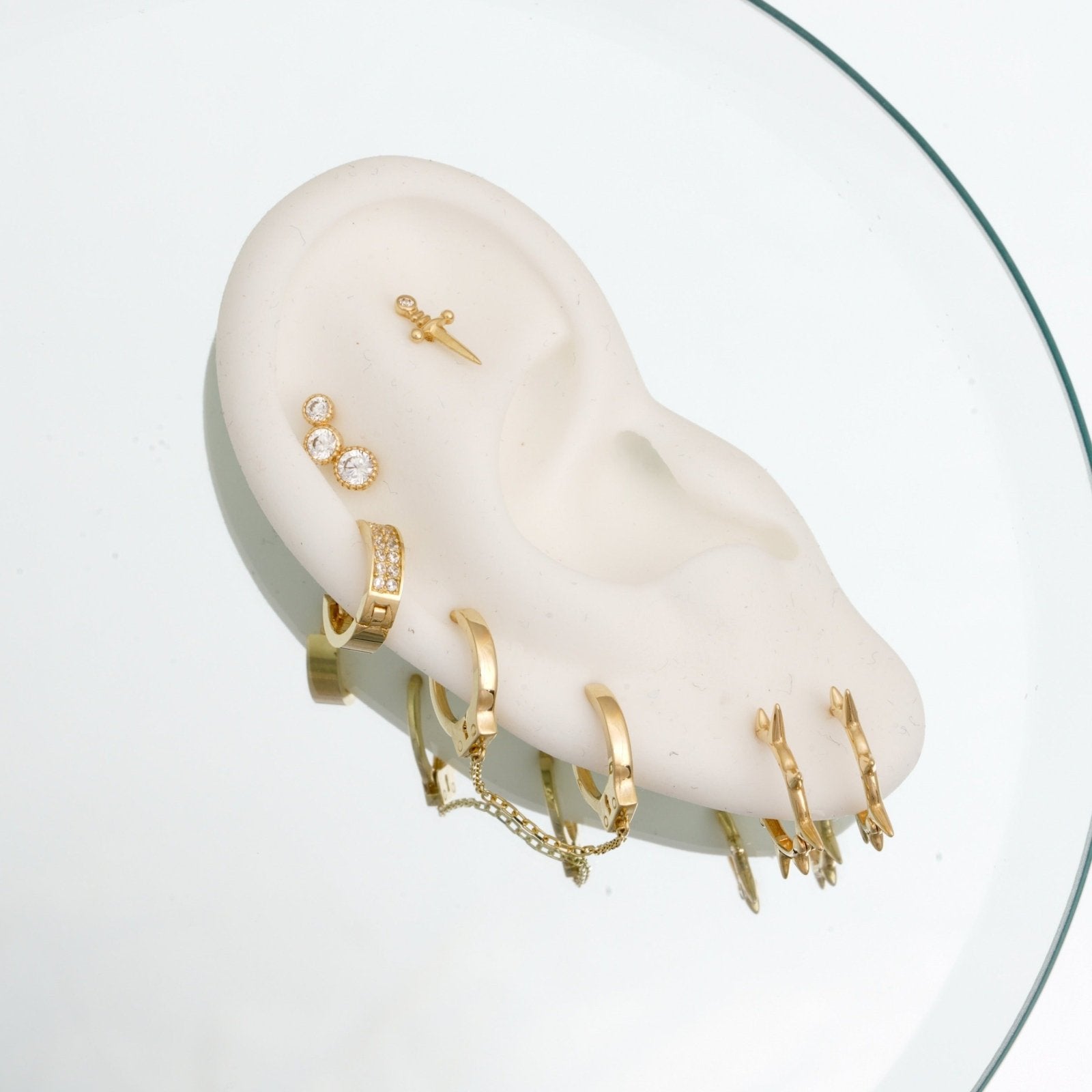 Handcuff Double Hoop Earring with Chain Earrings Estella Collection #product_description# 18378 14k cartilage hoop Cartilage Hoops #tag4# #tag5# #tag6# #tag7# #tag8# #tag9# #tag10#