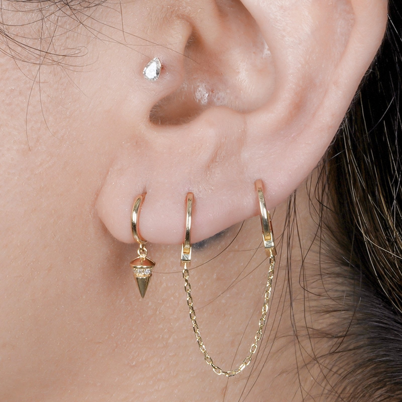 Handcuff Double Hoop Earring with Chain Earrings Estella Collection #product_description# 18378 14k cartilage hoop Cartilage Hoops #tag4# #tag5# #tag6# #tag7# #tag8# #tag9# #tag10#