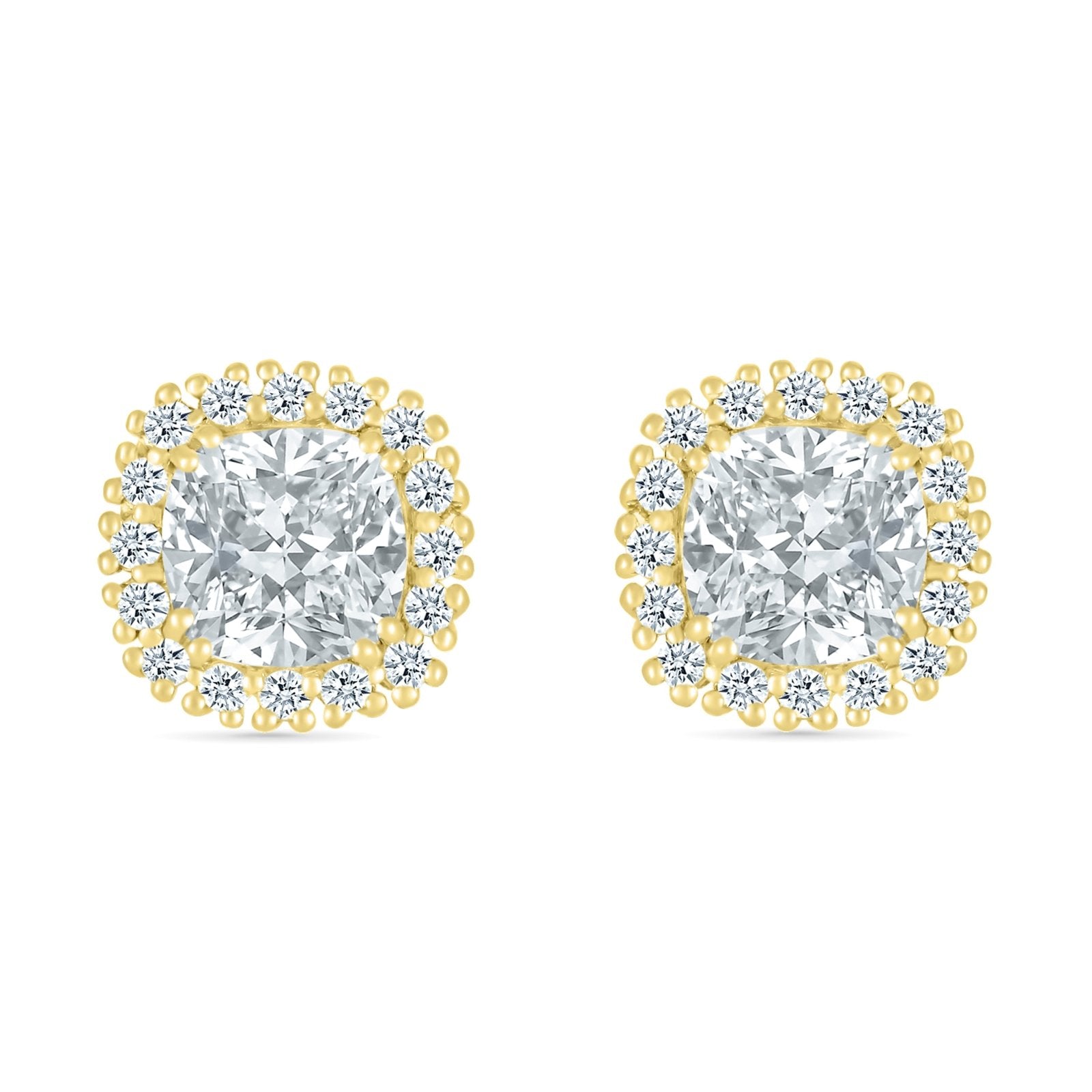 Round White Sapphire Studs with White Sapphire Halo Earrings Estella Collection #product_description# 32659 Made to Order New Arrivals Traditional Stud #tag4# #tag5# #tag6# #tag7# #tag8# #tag9# #tag10#