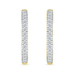Single Row Diamond Hoop Earrings Earrings Estella Collection #product_description# 32681 Diamond Made to Order Traditional Stud #tag4# #tag5# #tag6# #tag7# #tag8# #tag9# #tag10#