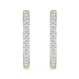 Single Row Diamond Hoop Earrings Earrings Estella Collection #product_description# 32681 Diamond Made to Order Traditional Stud #tag4# #tag5# #tag6# #tag7# #tag8# #tag9# #tag10#