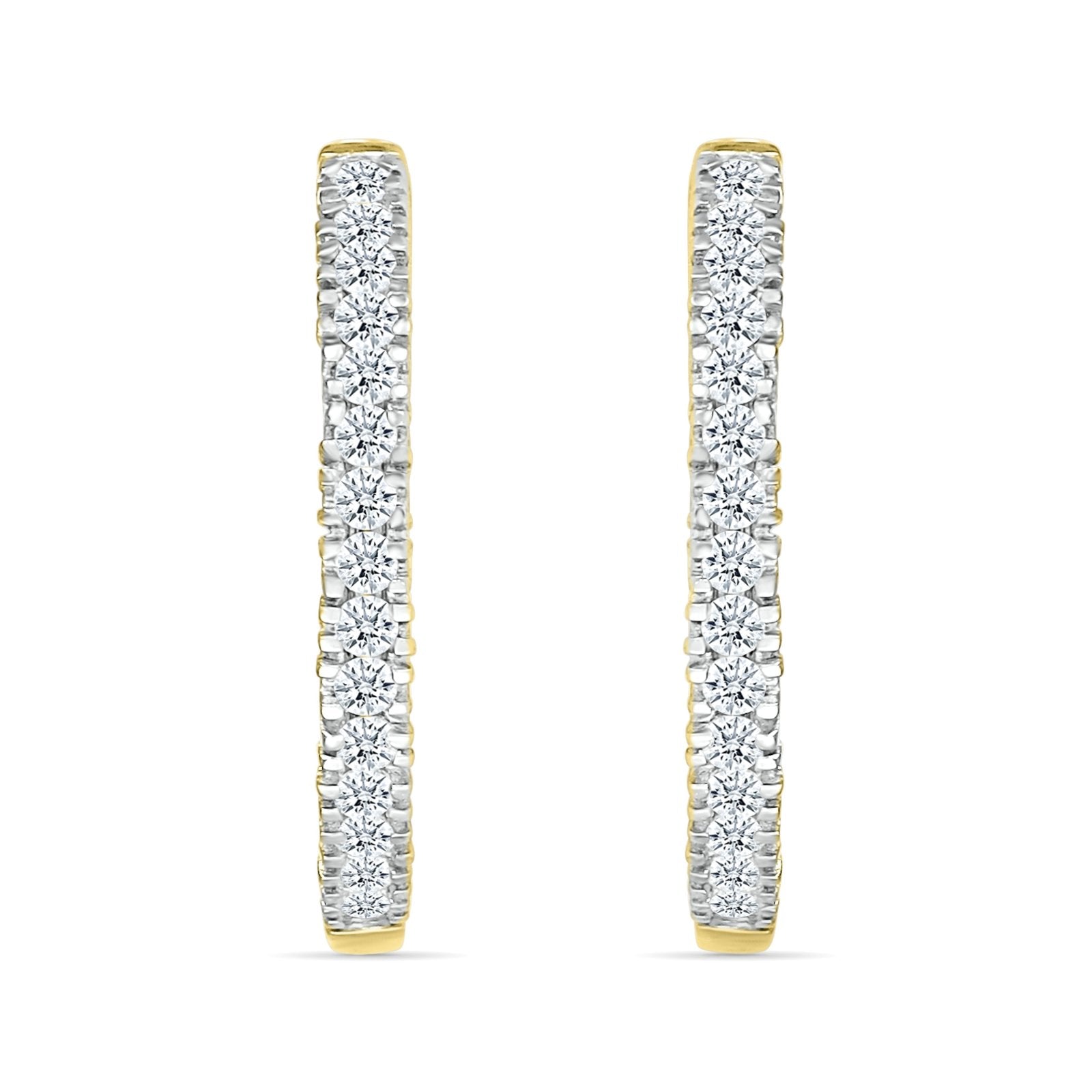 Single Row Diamond Hoop Earrings Earrings Estella Collection #product_description# 32681 Diamond Made to Order Traditional Stud #tag4# #tag5# #tag6# #tag7# #tag8# #tag9# #tag10#