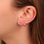 Three Stone Diamond Bezel Ear Climber Earrings Estella Collection #product_description# 17589 Diamond Earrings Gemstone #tag4# #tag5# #tag6# #tag7# #tag8# #tag9# #tag10#