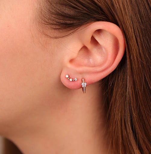 Three Stone Diamond Bezel Ear Climber Earrings Estella Collection #product_description# 17590 Diamond Earrings Gemstone #tag4# #tag5# #tag6# #tag7# #tag8# #tag9# #tag10#