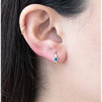 Bezel Set Blue Topaz Huggie in 14k Gold Earrings Estella Collection #product_description# 18368 blue Blue Gemstone cartilage hoop #tag4# #tag5# #tag6# #tag7# #tag8# #tag9# #tag10# 6mm Single Hoop