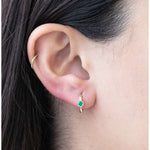 Bezel Set Emerald Huggie in 14k Gold Earrings Estella Collection #product_description# 18367 14k Birthstone Birthstone Earrings #tag4# #tag5# #tag6# #tag7# #tag8# #tag9# #tag10# 6mm Single Hoop