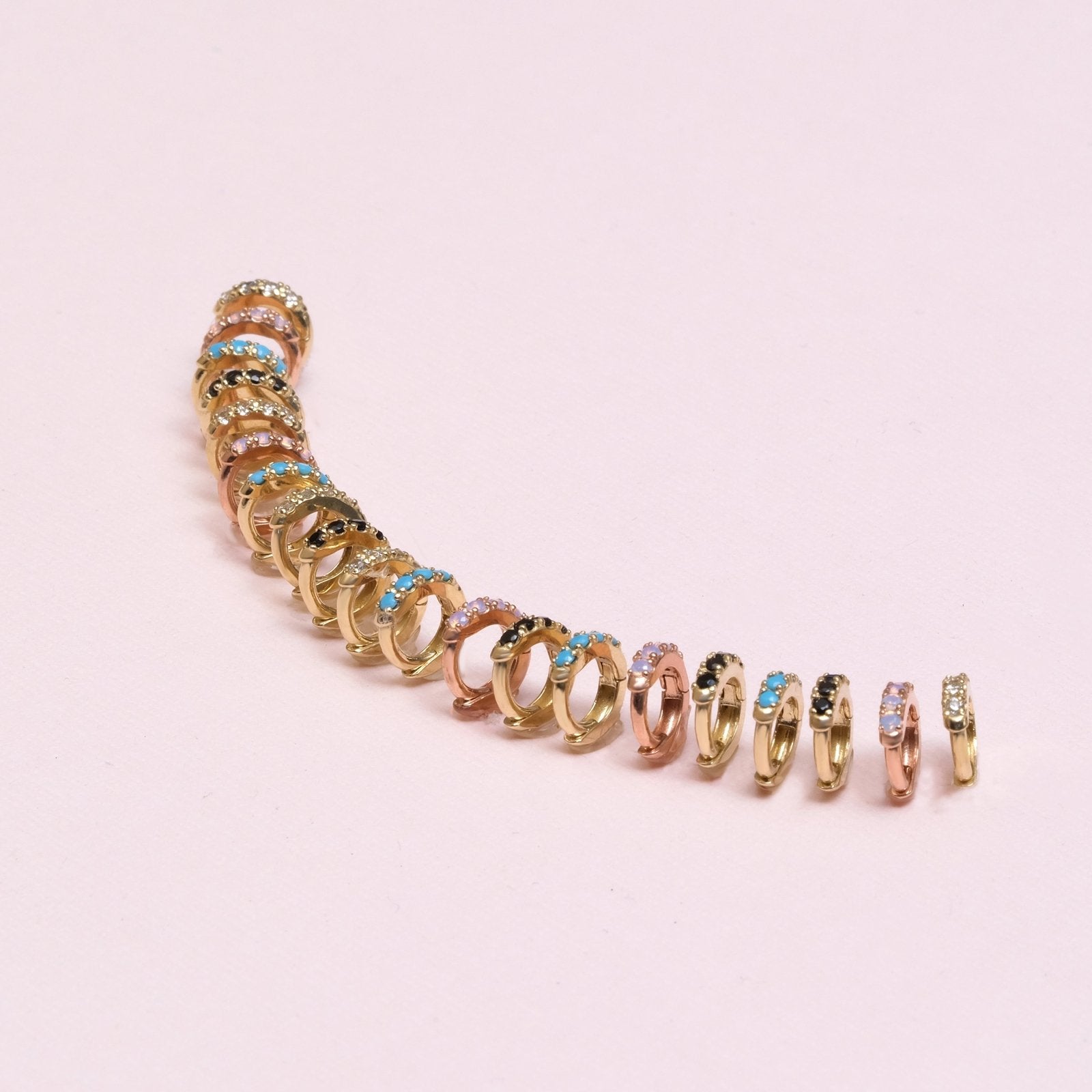 Cubic Zirconia Studded Huggie Earring Earrings Estella Collection #product_description# 14k cartilage hoop Colorless Gemstone #tag4# #tag5# #tag6# #tag7# #tag8# #tag9# #tag10#