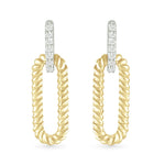 Dangling Cable Twisted Paperclip Stud Earrings Earrings Estella Collection #product_description# 32649 925 Diamond Made to Order #tag4# #tag5# #tag6# #tag7# #tag8# #tag9# #tag10#