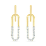 Dangling Paperclip Diamond Stud Earrings Earrings Estella Collection #product_description# 32665 Diamond Made to Order New Arrivals #tag4# #tag5# #tag6# #tag7# #tag8# #tag9# #tag10#