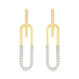 Dangling Paperclip Diamond Stud Earrings Earrings Estella Collection #product_description# 32665 Diamond Made to Order New Arrivals #tag4# #tag5# #tag6# #tag7# #tag8# #tag9# #tag10#