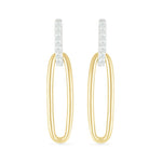 Dangling Paperclip Stud Earrings Earrings Estella Collection #product_description# 32648 925 Diamond Made to Order #tag4# #tag5# #tag6# #tag7# #tag8# #tag9# #tag10#