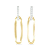 Dangling Paperclip Stud Earrings Earrings Estella Collection #product_description# 32648 925 Diamond Made to Order #tag4# #tag5# #tag6# #tag7# #tag8# #tag9# #tag10#