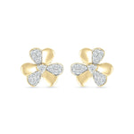 Diamond 3 Petal Lucky Clover Stud Earrings Earrings Estella Collection #product_description# 32672 10k April Birthstone Colorless Gemstone #tag4# #tag5# #tag6# #tag7# #tag8# #tag9# #tag10#