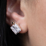 Diamond Baguette Illusion Stud Earrings in Solid 18k White Gold Earrings Estella Collection #product_description# 18k Colorless Gemstone Diamond #tag4# #tag5# #tag6# #tag7# #tag8# #tag9# #tag10#