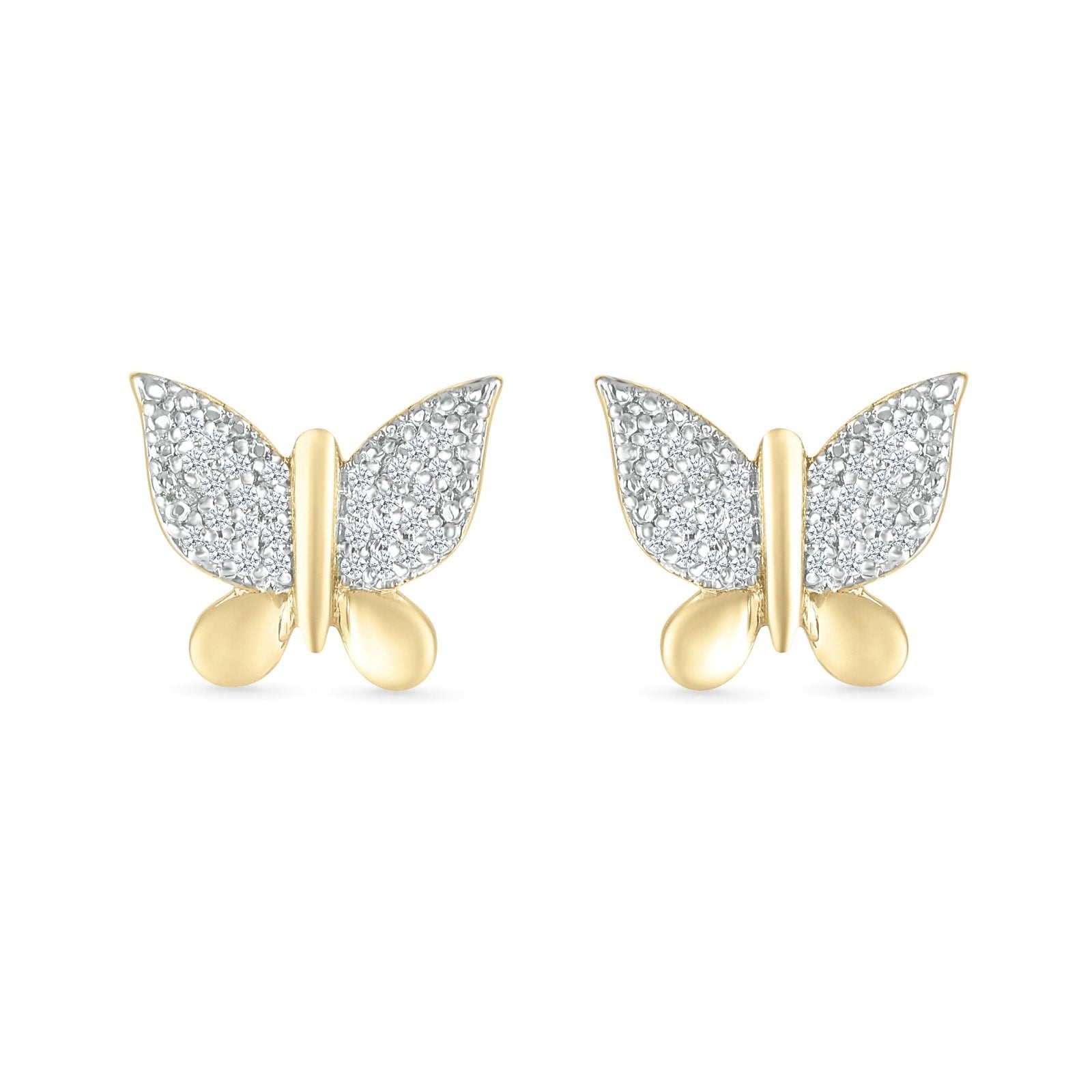 Diamond Butterfly Earrings Earrings Estella Collection #product_description# 32682 10k April Birthstone Colorless Gemstone #tag4# #tag5# #tag6# #tag7# #tag8# #tag9# #tag10#