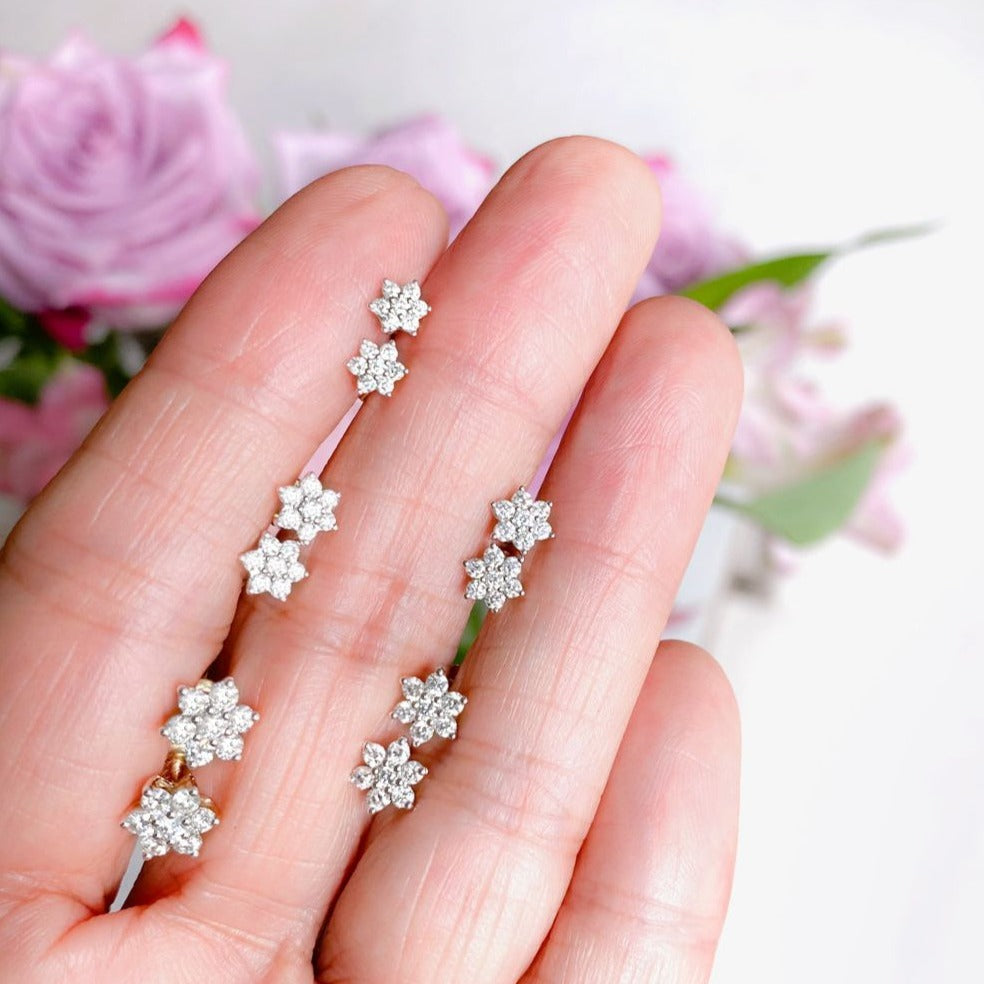 Diamond Flower Screw Back Earring Earrings Estella Collection #product_description# 18046 14k April Birthstone Birthstone #tag4# #tag5# #tag6# #tag7# #tag8# #tag9# #tag10# 14K Yellow Gold 0.16ct