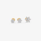 Diamond Flower Screw Back Earring Earrings Estella Collection #product_description# 18046 14k April Birthstone Birthstone #tag4# #tag5# #tag6# #tag7# #tag8# #tag9# #tag10# 14K Yellow Gold 0.16ct