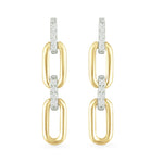 Double Dangle Paperclip Stud Earrings Earrings Estella Collection #product_description# 32650 925 Dangle Earrings Diamond #tag4# #tag5# #tag6# #tag7# #tag8# #tag9# #tag10#