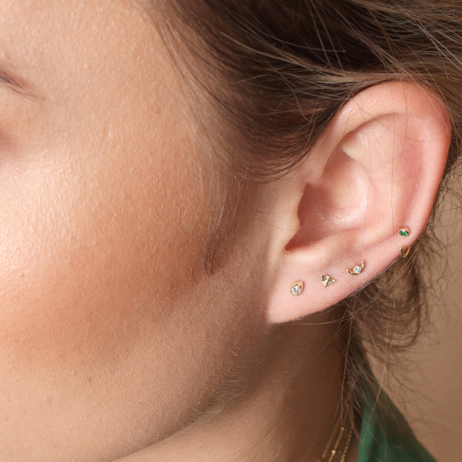 Emerald Ear Cuff Earrings Estella Collection #product_description# 14k Birthstone Birthstone Earrings #tag4# #tag5# #tag6# #tag7# #tag8# #tag9# #tag10#