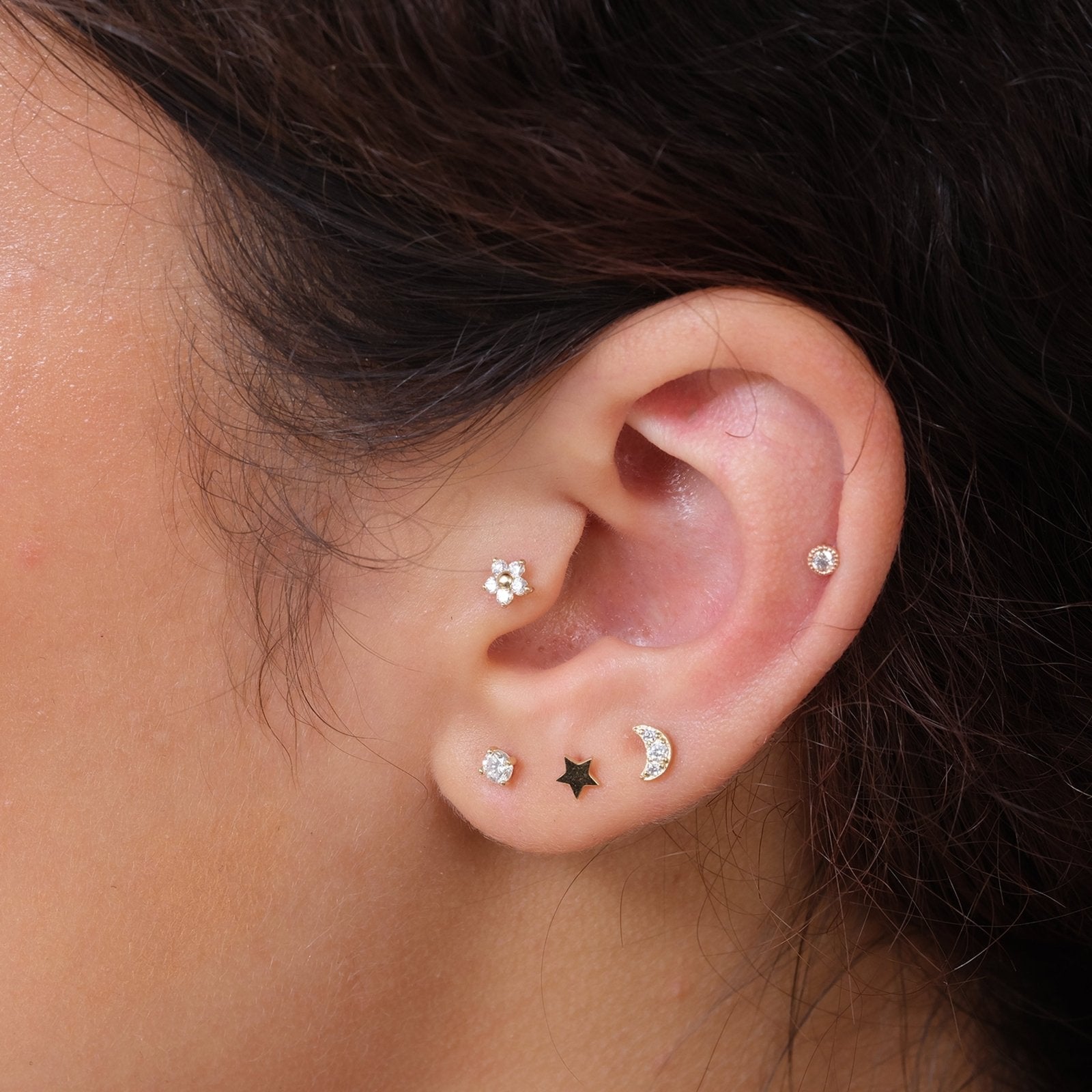 Gold Star Flat Back Stud in Solid Yellow 14k Gold Earrings Estella Collection #product_description# 17874 14k Cartilage Earring Cartilage Earrings #tag4# #tag5# #tag6# #tag7# #tag8# #tag9# #tag10# 5MM