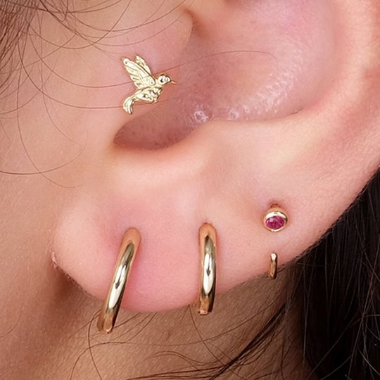 Ruby Ear Cuff Earrings Estella Collection #product_description# 14k Birthstone Earrings #tag4# #tag5# #tag6# #tag7# #tag8# #tag9# #tag10#