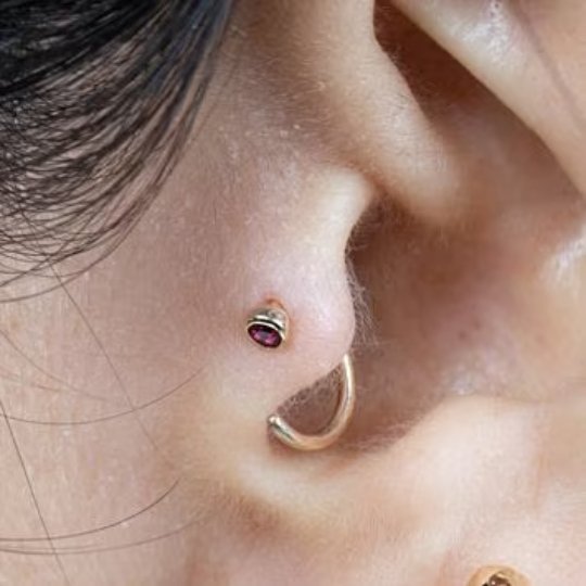 Ruby Ear Cuff Earrings Estella Collection #product_description# 14k Birthstone Earrings #tag4# #tag5# #tag6# #tag7# #tag8# #tag9# #tag10#