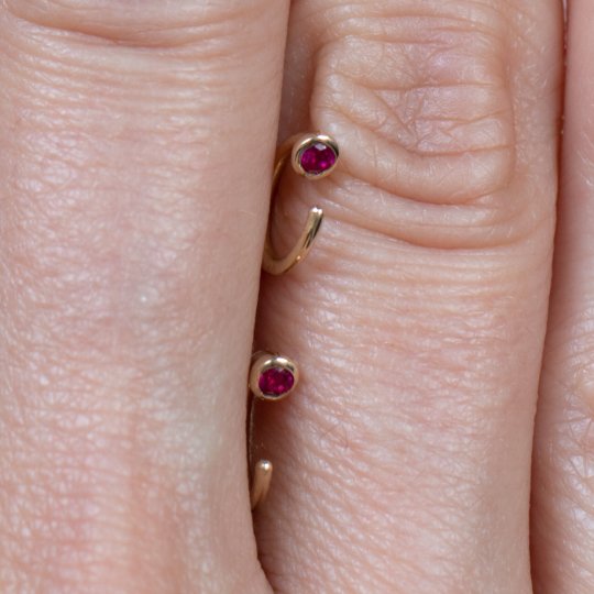 Ruby Ear Cuff Earrings Estella Collection #product_description# 14k Birthstone Earrings #tag4# #tag5# #tag6# #tag7# #tag8# #tag9# #tag10#