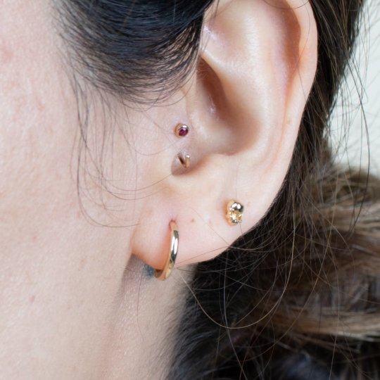 Ruby Ear Cuff Earrings Estella Collection #product_description# 14k Birthstone Earrings #tag4# #tag5# #tag6# #tag7# #tag8# #tag9# #tag10#
