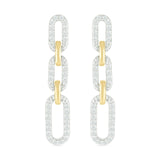 Triple Dangle Paperclip Stud Earrings Earrings Estella Collection #product_description# 32651 925 Dangle Earrings Diamond #tag4# #tag5# #tag6# #tag7# #tag8# #tag9# #tag10#