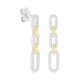 Triple Dangle Paperclip Stud Earrings Earrings Estella Collection #product_description# 32651 925 Dangle Earrings Diamond #tag4# #tag5# #tag6# #tag7# #tag8# #tag9# #tag10#