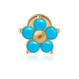 Turquoise Flower Flat Back Stud Earrings Estella Collection #product_description# 18324 14k Birthstone Blue Gemstone #tag4# #tag5# #tag6# #tag7# #tag8# #tag9# #tag10# 5MM