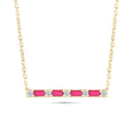 Alternating Emerald Cut Ruby and Round White Sapphire Bar Necklace Necklaces Estella Collection #product_description# 32691 Layering Necklace Made to Order Ruby #tag4# #tag5# #tag6# #tag7# #tag8# #tag9# #tag10#