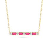 Alternating Emerald Cut Ruby and Round White Sapphire Bar Necklace Necklaces Estella Collection #product_description# 32691 Layering Necklace Made to Order Ruby #tag4# #tag5# #tag6# #tag7# #tag8# #tag9# #tag10#