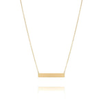 Bar Monogram Nameplate Necklace in Solid Gold Necklaces Estella Collection #product_description# 17667 14k Make Collection Personalized Jewelry #tag4# #tag5# #tag6# #tag7# #tag8# #tag9# #tag10#