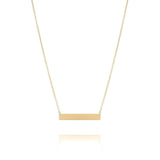 Bar Monogram Nameplate Necklace in Solid Gold Necklaces Estella Collection #product_description# 17667 14k Make Collection Personalized Jewelry #tag4# #tag5# #tag6# #tag7# #tag8# #tag9# #tag10#