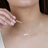 Bar Monogram Nameplate Necklace in Solid Gold Necklaces Estella Collection #product_description# 17667 14k Make Collection Personalized Jewelry #tag4# #tag5# #tag6# #tag7# #tag8# #tag9# #tag10#