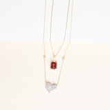 Bezel Set Emerald Cut Garnet Pendant with White Sapphire Bail Necklaces Estella Collection #product_description# 32727 Garnet Made to Order Pendant Necklace #tag4# #tag5# #tag6# #tag7# #tag8# #tag9# #tag10#