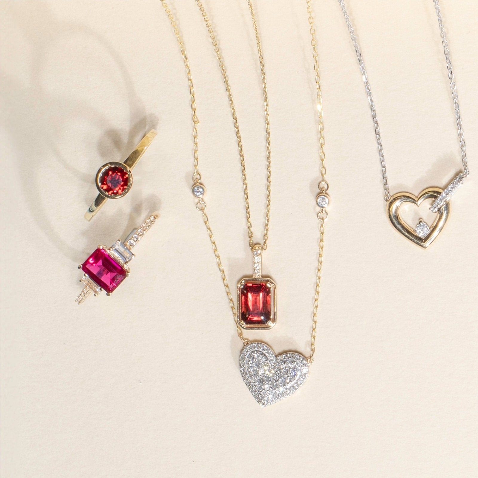 Bezel Set Emerald Cut Garnet Pendant with White Sapphire Bail Necklaces Estella Collection #product_description# 32727 Garnet Made to Order Pendant Necklace #tag4# #tag5# #tag6# #tag7# #tag8# #tag9# #tag10#