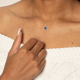 Blue Sapphire Clover Pendant with White Sapphire Halo Necklaces Estella Collection #product_description# 32724 10k Birthstone blue #tag4# #tag5# #tag6# #tag7# #tag8# #tag9# #tag10#
