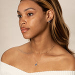 Blue Sapphire Clover Pendant with White Sapphire Halo Necklaces Estella Collection #product_description# 32724 10k Birthstone blue #tag4# #tag5# #tag6# #tag7# #tag8# #tag9# #tag10#