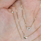 Bubble Butterfly and Diamond Station Necklace Necklaces Estella Collection #product_description# 18210 14k Colorless Gemstone Diamond #tag4# #tag5# #tag6# #tag7# #tag8# #tag9# #tag10#