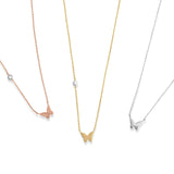 Bubble Butterfly and Diamond Station Necklace Necklaces Estella Collection #product_description# 18210 14k Colorless Gemstone Diamond #tag4# #tag5# #tag6# #tag7# #tag8# #tag9# #tag10#