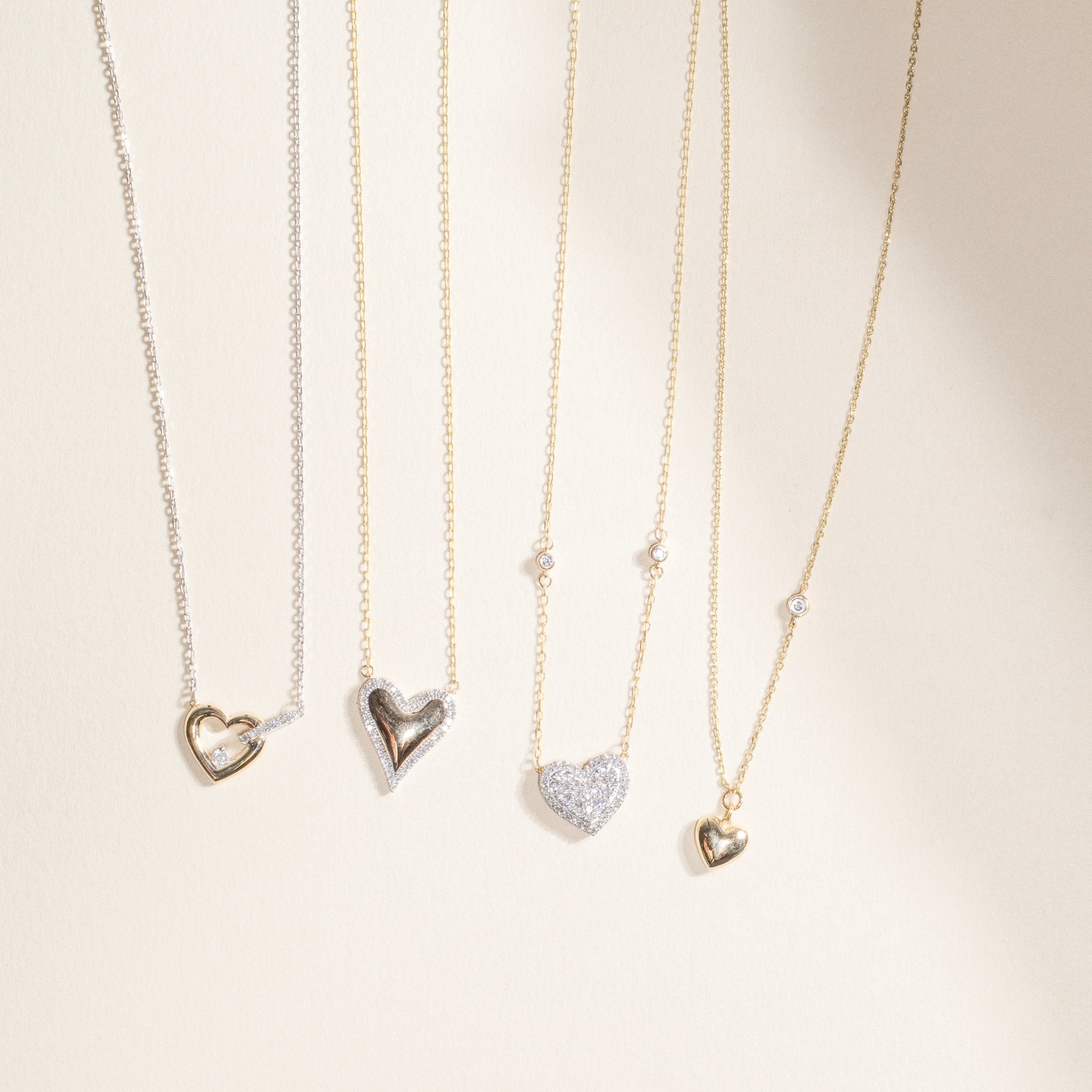Bubble Heart and Diamond Station Necklace Necklaces Estella Collection #product_description# 18209 14k Colorless Gemstone Diamond #tag4# #tag5# #tag6# #tag7# #tag8# #tag9# #tag10#