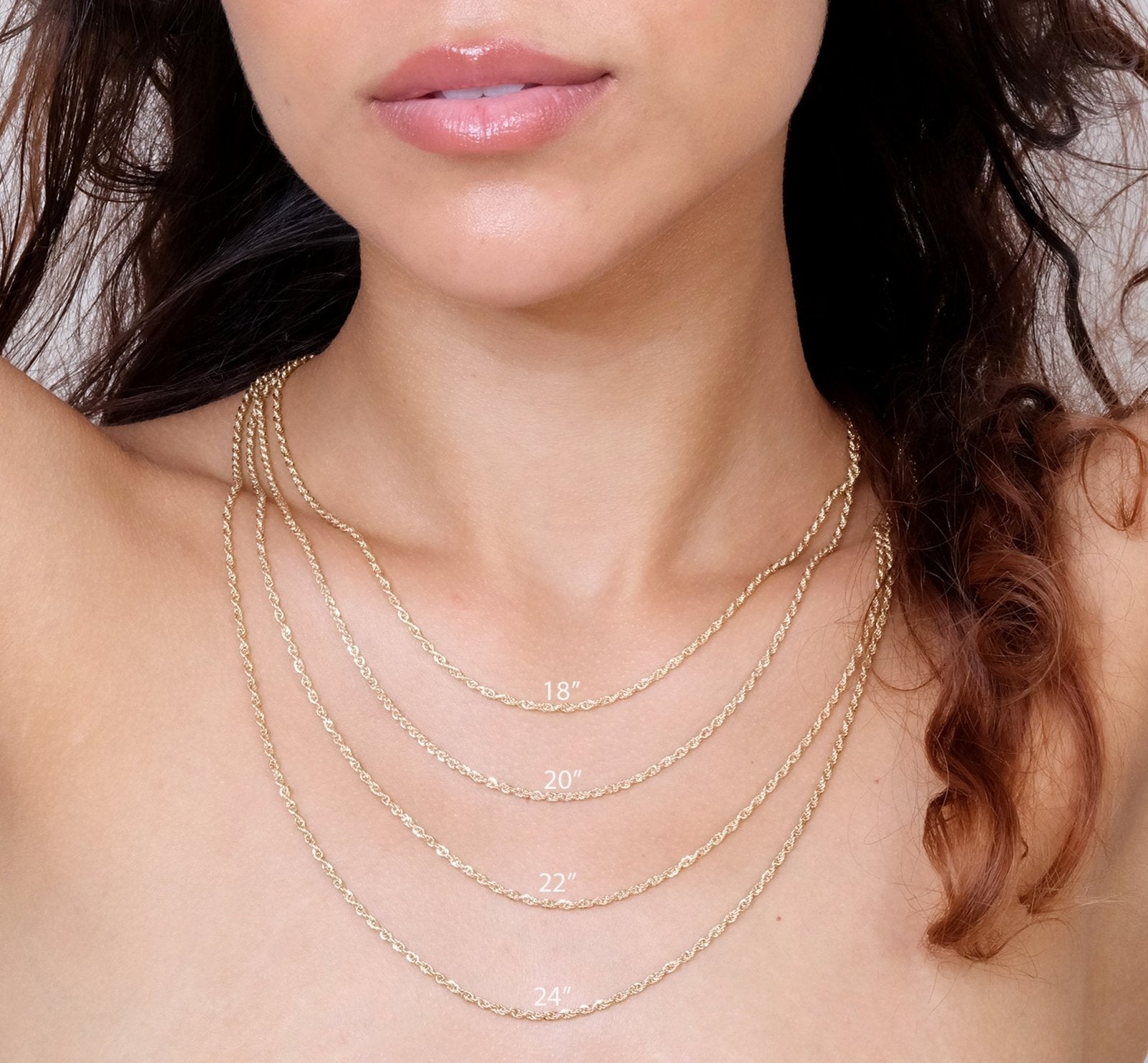 Classic Rope Chain Necklace in Solid 10k Gold Necklaces Estella Collection #product_description# 17845 10k 14k Layering Necklace #tag4# #tag5# #tag6# #tag7# #tag8# #tag9# #tag10# 16" Length
